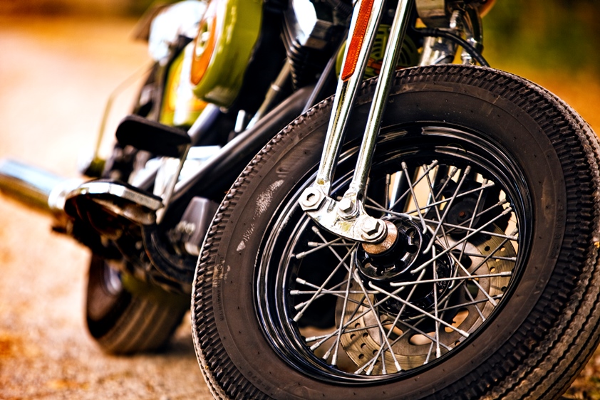 Wheels of a Motorcycle
